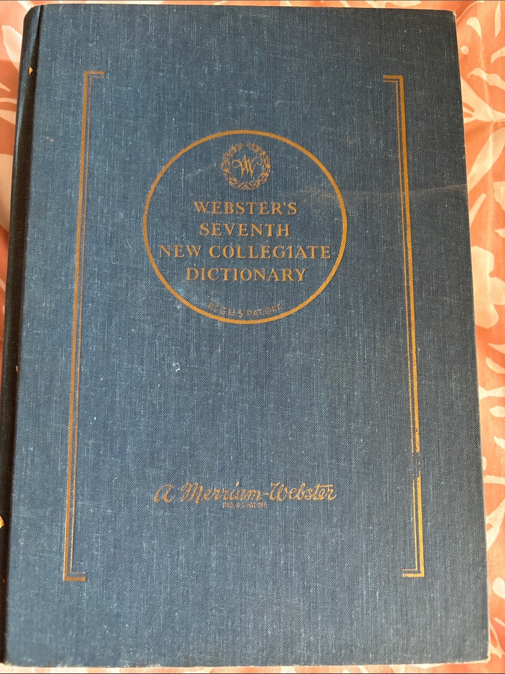 Webster's Seventh New Collegiate Dictionary - Blue Cloth Cover